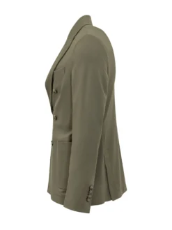 Blazer Doppiopetto in Piquet con Tasche