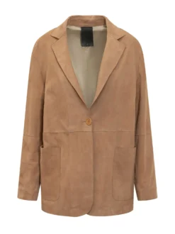 Blazer with Lapel and Button