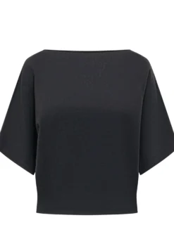 Boat Neck Short Sleeve Top