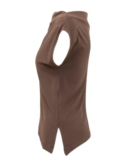 Boat Neck Top with Short Sleeves