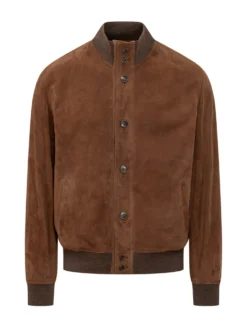 Bomber con Collo in Maglia