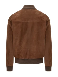 Bomber con Collo in Maglia