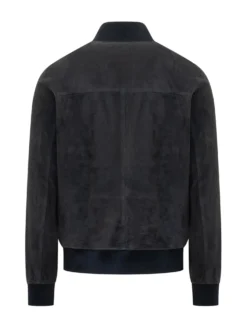 Bomber con Collo in Maglia