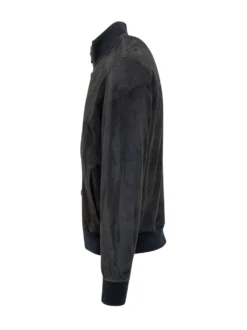 Bomber con Collo in Maglia