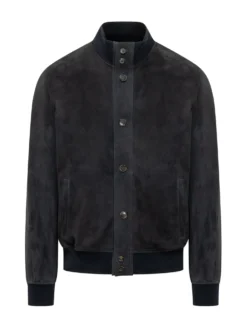 Bomber con Collo in Maglia