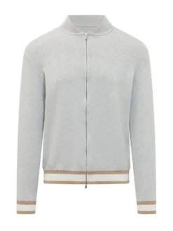 Bomber con Zip a Maniche Lunghe