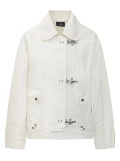 Bomber Jacket with Hook Closure