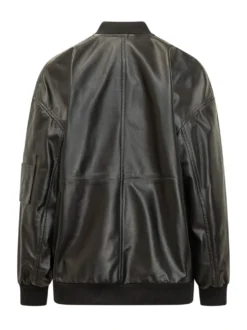 Bomber Jacket with Zip and Flap Pockets