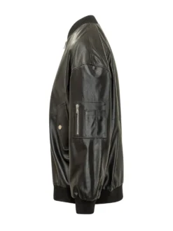 Bomber Jacket with Zip and Flap Pockets