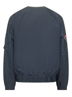 Bomber Senza Collo con Patch Applicate