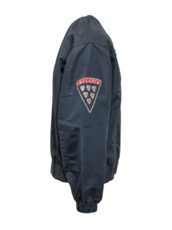 Bomber Senza Collo con Patch Applicate