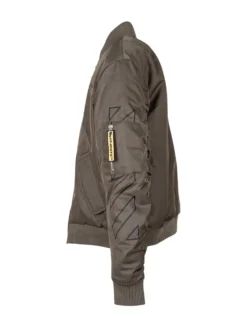 Bookish Diagonal Print Bomber