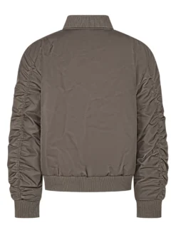 Bookish Diagonal Print Bomber