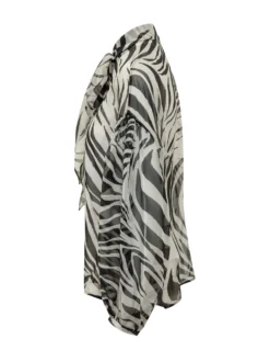 Bow Neck Printed Shirt
