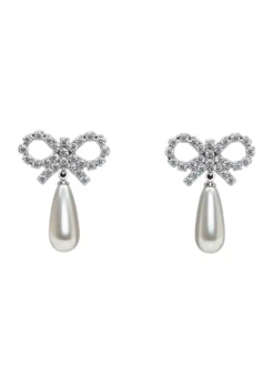 Bow Pearl Earrings
