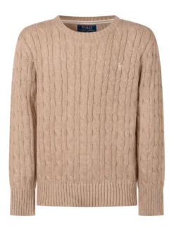 Boys Cable-Knit Cotton Sweater