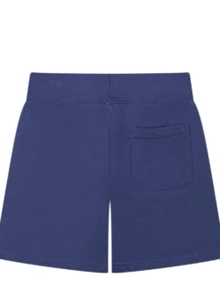 Boys Cotton Fleece Shorts with Large Embroidered Logo