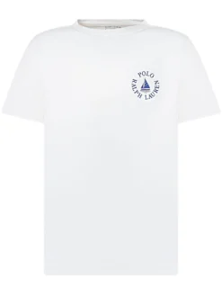 Boys Cotton T-Shirt with Logo Print