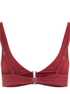 Bralette Bikini Top with Wide Straps and Front Closure