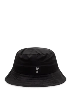 Bucket Hat with Metal Heart Logo AMI Stud