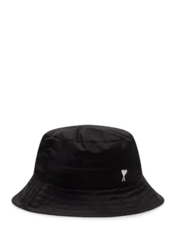 Bucket Hat with Metal Heart Logo AMI Stud