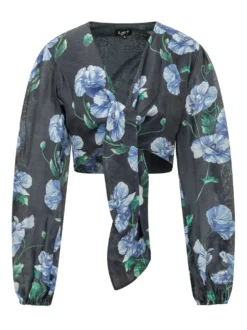 Cactus Floral Print Top