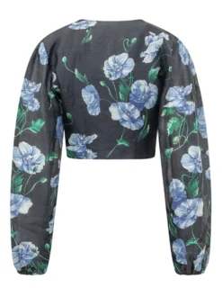 Cactus Floral Print Top