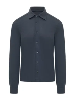 Camicia a Manica Lunga con Colletto Classico e Bottoni