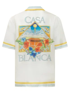 Camicia a Maniche Corte con Collo Cubano