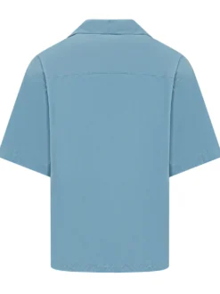 Camicia a Maniche Corte con Colletto Classico e Tasca