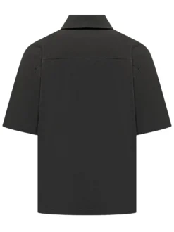 Camicia A Maniche Corte Con Colletto Aperto