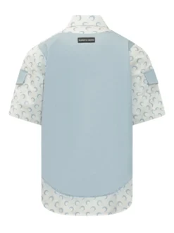 Camicia a Maniche Corte con Colletto e Tasche sul Petto