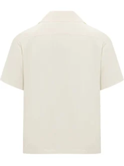 Camicia a Maniche Corte con Tasche e Stampa