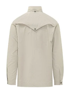 Camicia a Maniche Lunghe con Tasche e Bottoni