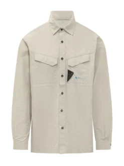 Camicia a Maniche Lunghe con Tasche e Bottoni