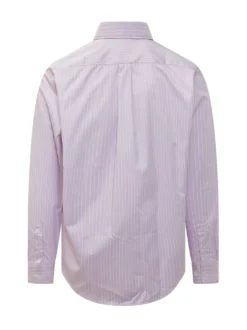 Camicia a Righe con Colletto Button Down