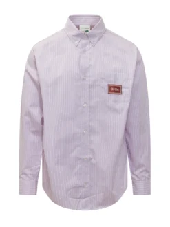 Camicia a Righe con Colletto Button Down