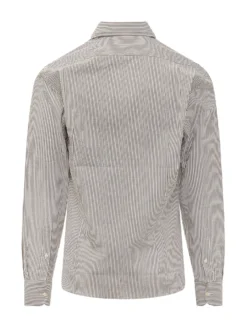 Camicia a Righe con Colletto Classico
