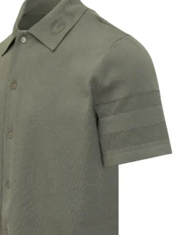 Camicia a Righe con Scollo Incrociato