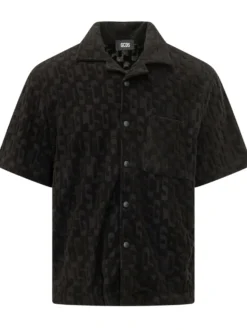 Camicia Bowling con Bottoni a Pressione