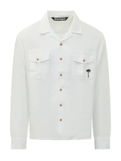 Camicia Bowling con Tasca Applicata