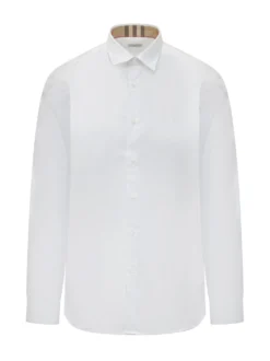 Camicia Classica Con Dettaglio Check Interno