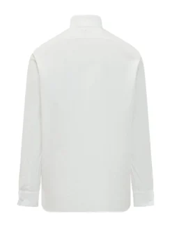 Camicia Classic Fit con Pettorina e Collo Coreano
