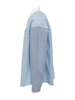 Camicia con Colletto a Contrasto e Tasca Applicata