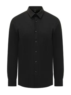 Camicia con Colletto Classico e Chiusura con Bottoni