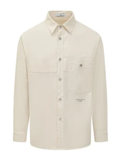 Camicia con Tasca sul Petto e Bottoni