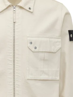Camicia con Zip e Tasca Applicata