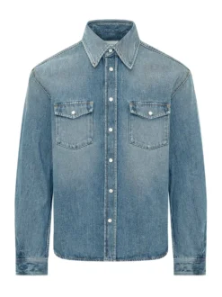 Camicia Denim Classic con Tasche