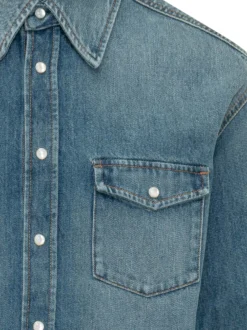 Camicia Denim Classic con Tasche