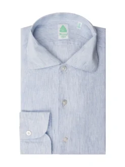 Camicia in Cotone a Righe con Collo Classico